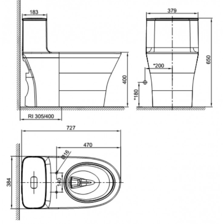 Bồn Cầu American Standard WP-1880PL Nắp Rửa Điện Tử - Ảnh 2