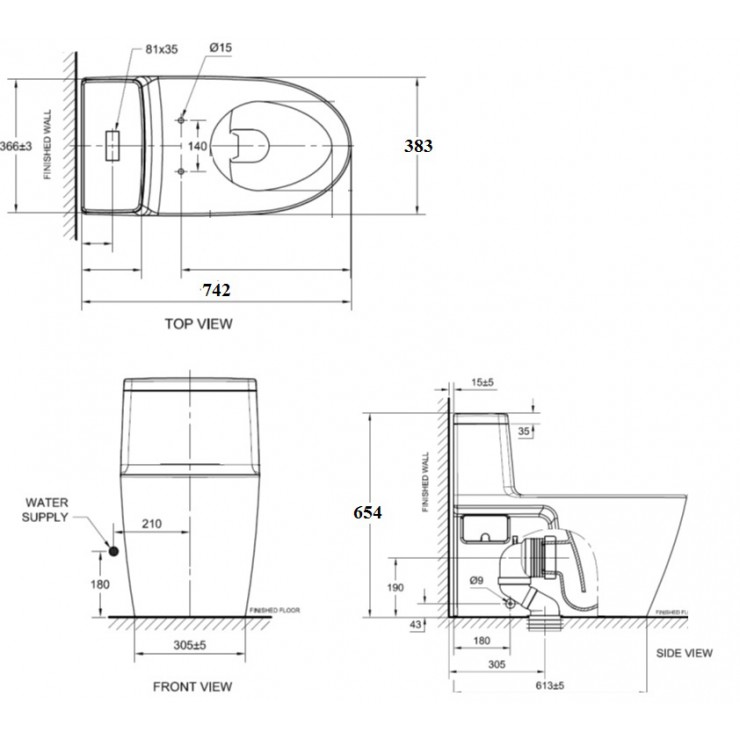 Bồn Cầu American Standard VF-1808S Dòng Acacia - Ảnh 2