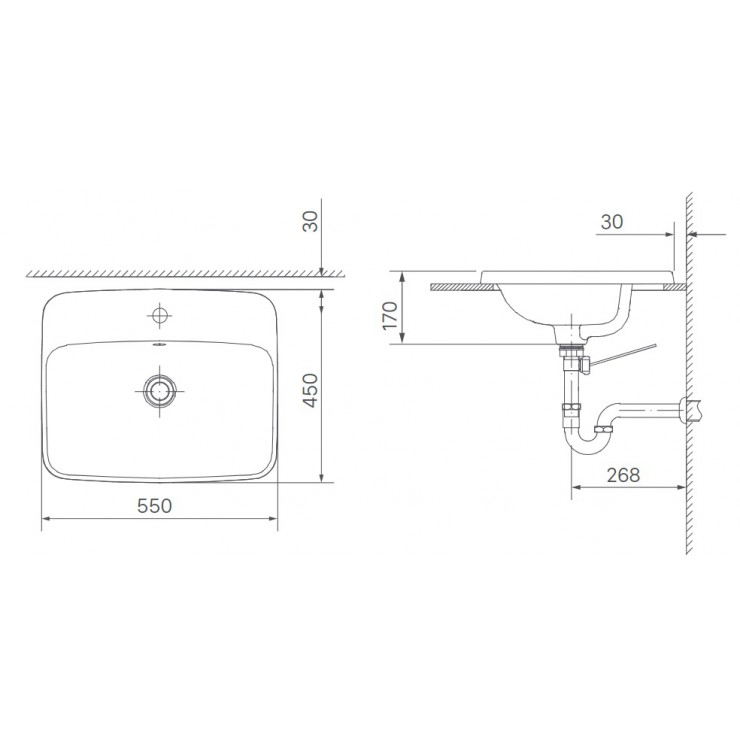 Chậu Rửa Mặt Dương Bàn Inax AL-2398V - Ảnh 2
