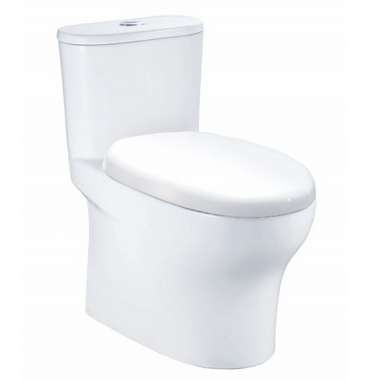 Bồn Cầu Điện Tử CAESAR CD1394 1 Khối Nắp Êm