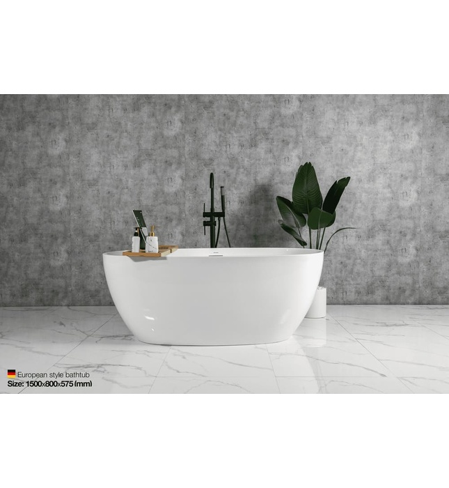 Bồn Tắm MOWOEN Ngâm Đặt Sàn MW8223-150 - Ảnh 2