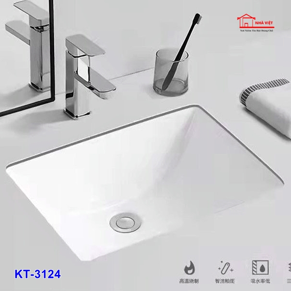 chau lavabo am ban kante kt3124