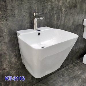 Chậu Lavabo Treo Tường Liền Khối Kante KT3115