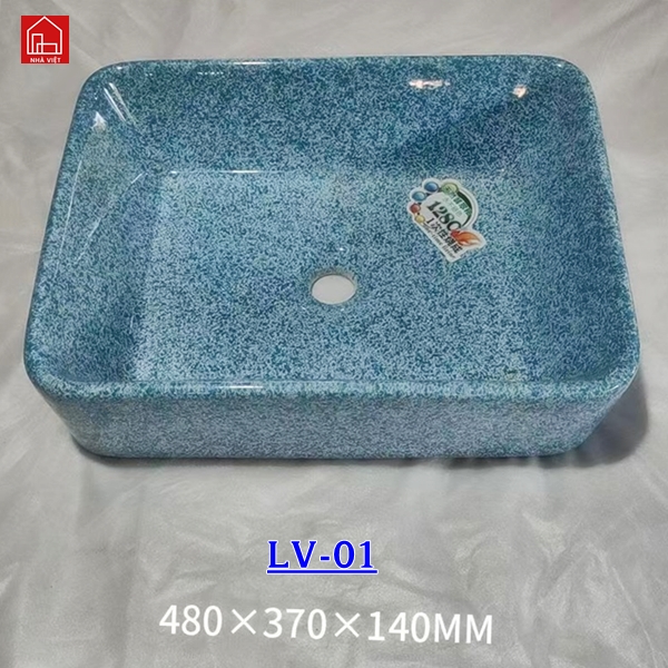 Chậu Rửa Lavabo TQ Hình Chữ Nhật LV01 - Ảnh 2