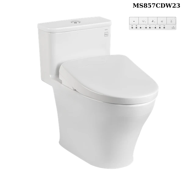 Bồn Cầu  Điện Tử TOTO MS857CDW23 nắp rửa điện tử  TCF47360GAA