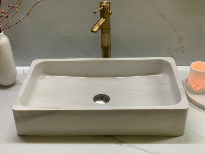 Chậu Lavabo SCN97 Chữ Nhật Eximstone 61CM-22KG