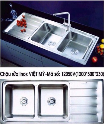 Chậu rửa chén Inox Việt Mỹ 12050V