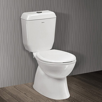 Bồn cầu 2 khối Ceravi C303 (Tặng Lavabo)