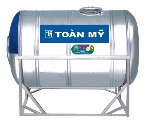 Bồn nước Inox Toàn Mỹ 2000 lít ngang (ĐK 1150)