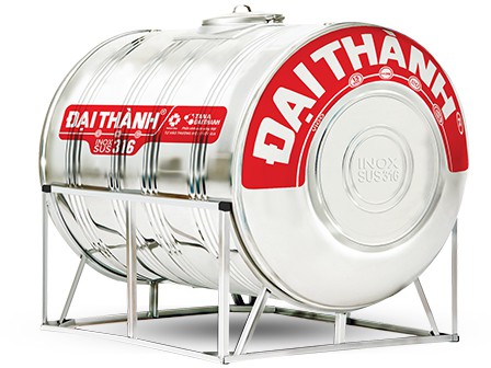 Bồn nước Inox Vigo Sus 316 Đại Thành 1500l ngang