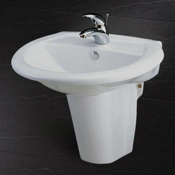 Chậu rửa chân ngắn Caesar L2360+P2439