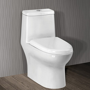 Bồn cầu 1 khối Ceravi C504 (Tặng lavabo, chân chậu)