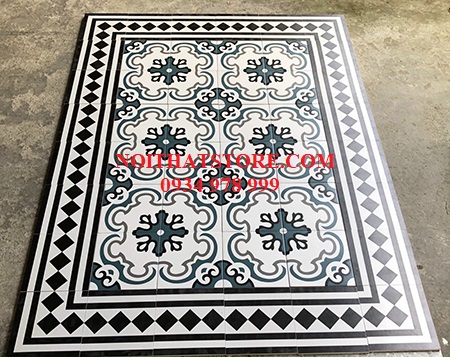Gạch bông giả cổ 20×20 thảm ghép 16