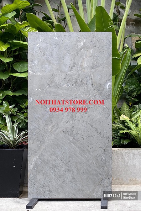 Gạch ốp lát Ấn Độ 80×160 xám vân đá
