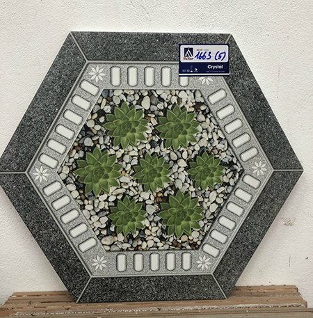 Gạch sân vườn lục giác 1663
