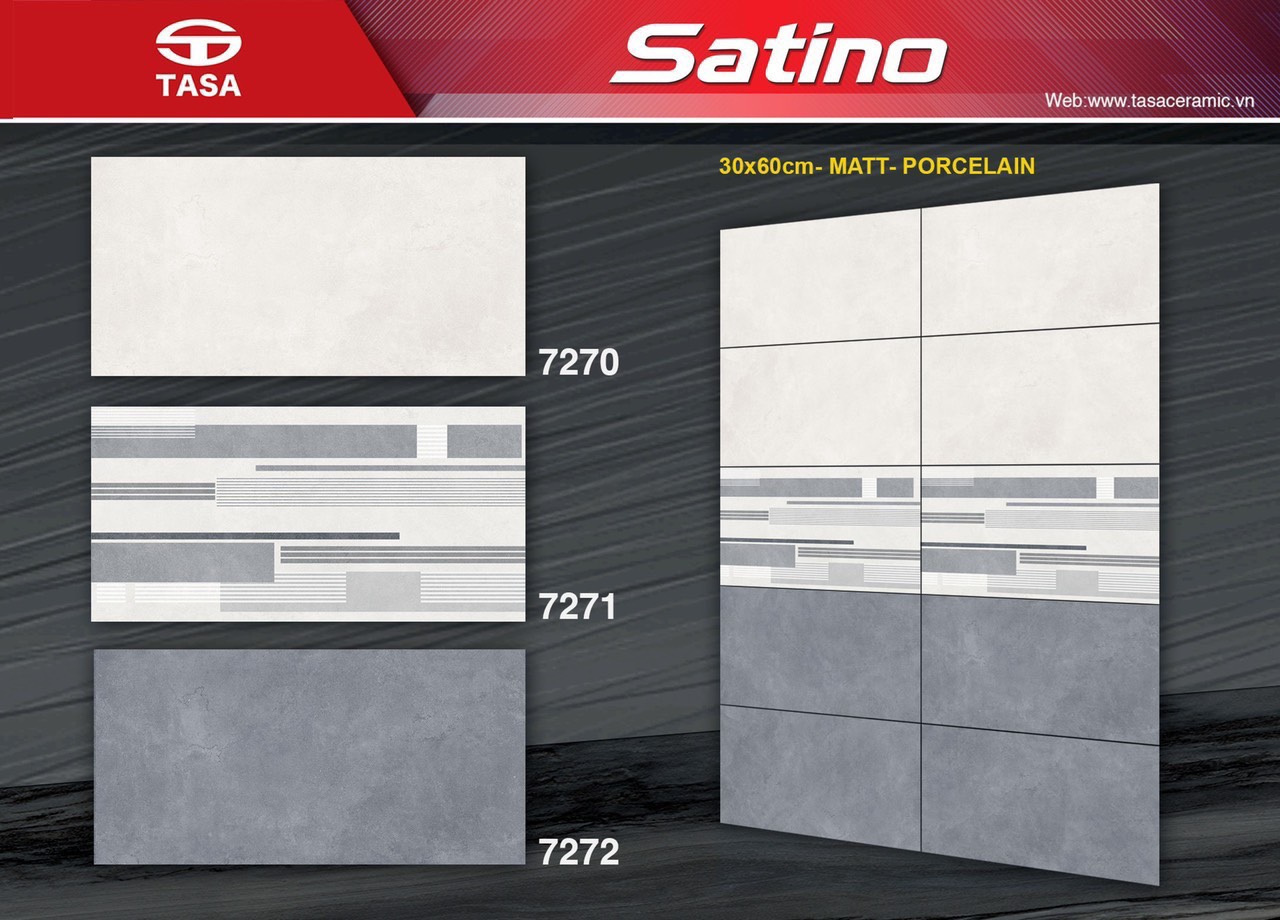 Gạch Tasa 30×60 mờ 7270-7271-7272