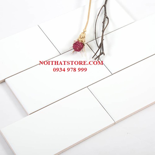 Gạch thẻ trắng mờ phẳng