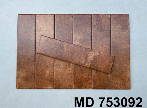 Gạch thẻ trang trí 7.5×30 mờ vân xi măng MD 753092