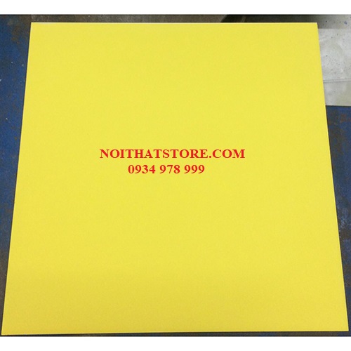 Gạch thẻ vuông vàng bóng phẳng 10x10