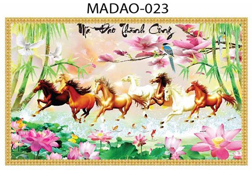 Gạch tranh 5D mã đáo thành công 023