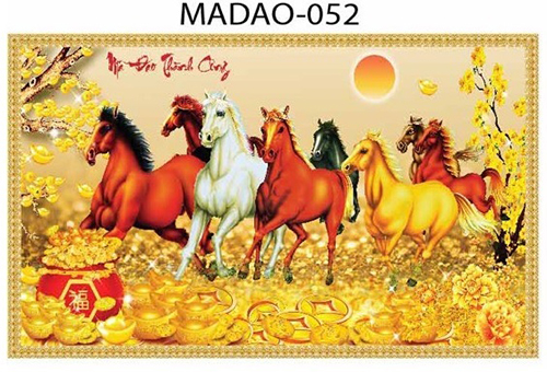 Gạch tranh 5D mã đáo thành công 052