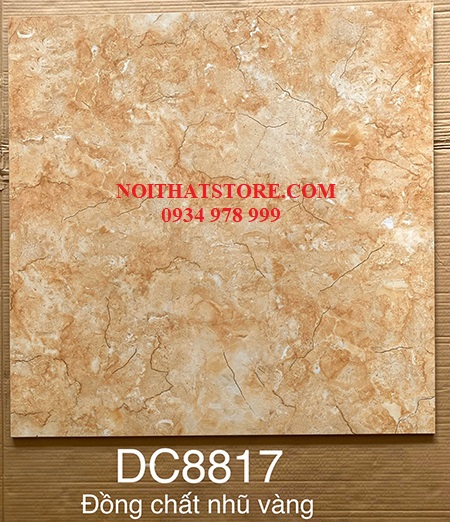 Gạch Trung Quốc 80x80 đồng chất khắc kim DC8817