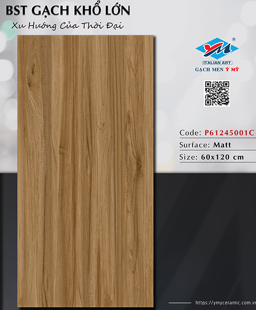 Gạch Ý Mỹ 60×120 P61245001C mờ
