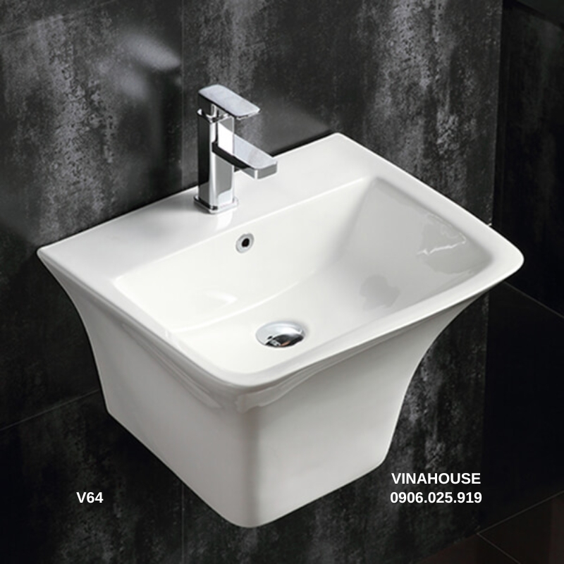 Chậu rửa mặt Lavabo Viglacera V64