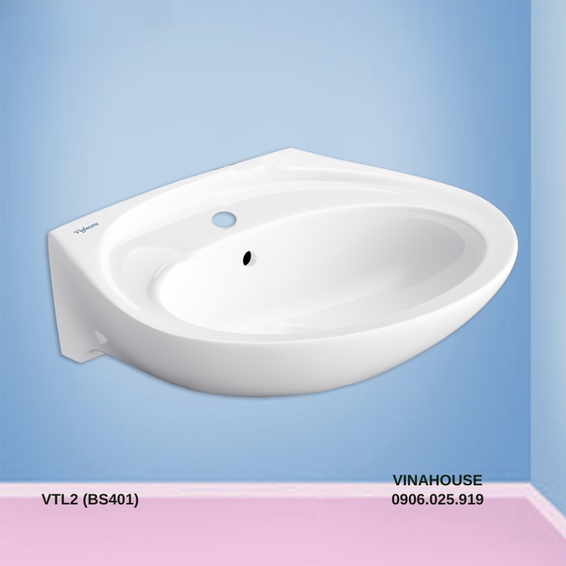 Chậu rửa mặt Lavabo Viglacera VTL2 (BS401)