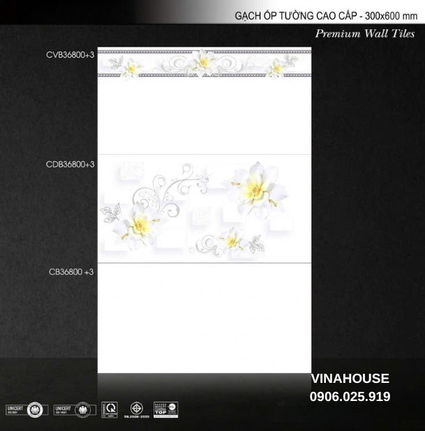 Gạch 30×60 ốp tường CVB36800+3 CBB36800+3 CB36800+3