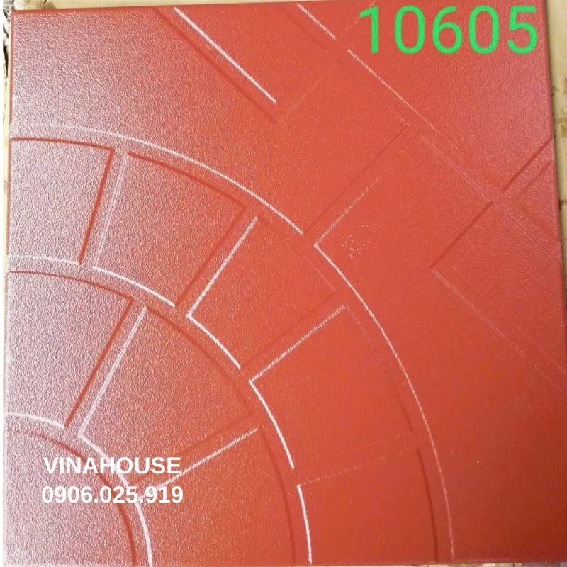 Gạch 40×40 đỏ lát sân 10605