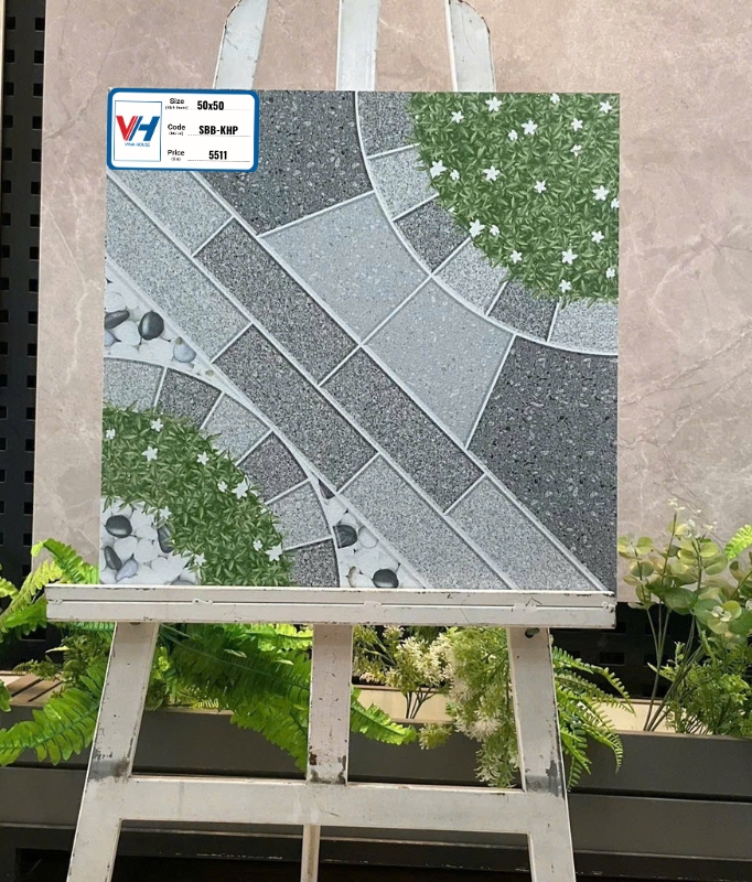 Gạch 50×50 lát sân vườn giá rẻ