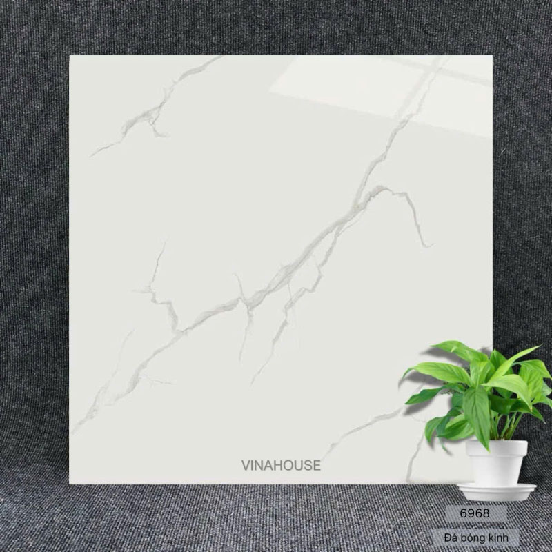 Gạch 60×60 trắng vân mây 6968