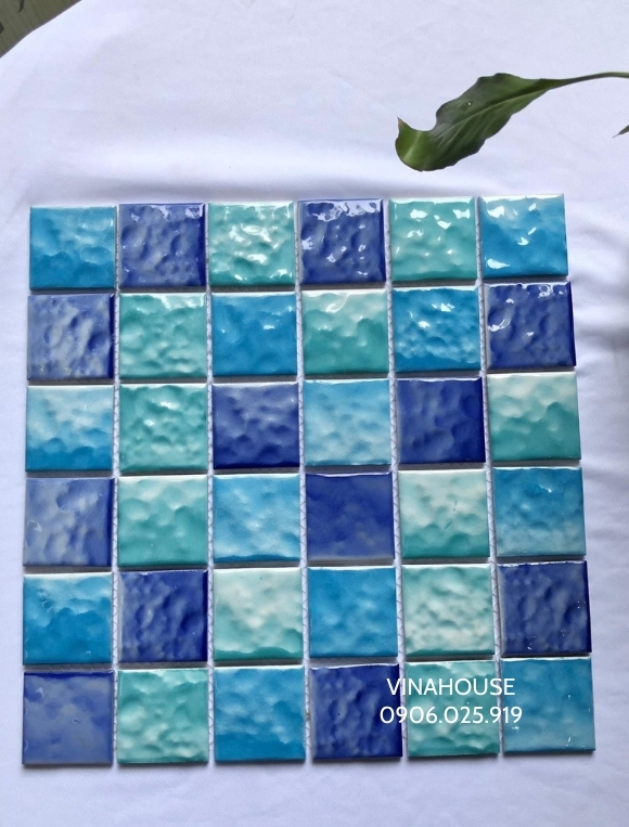 Gạch mosaic gốm sứ trộn màu cao cấp