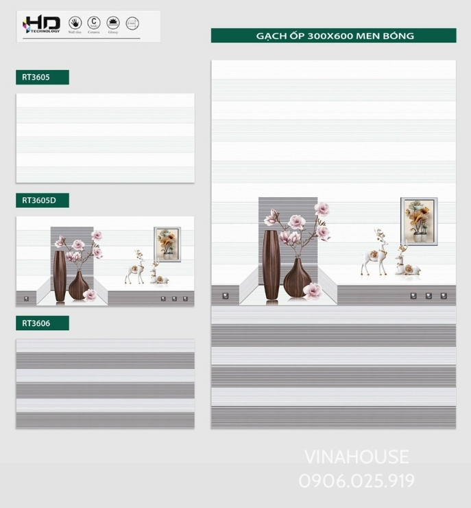 Gạch ốp tường 30×60 giá rẻ 3605-3605D-3606