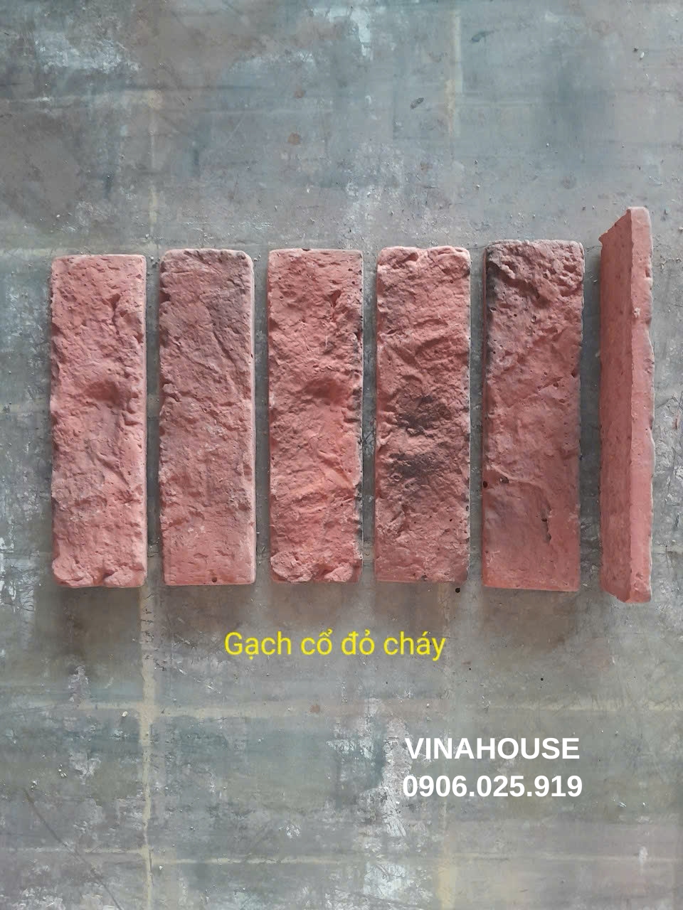 Gạch cổ vàng đỏ cháy