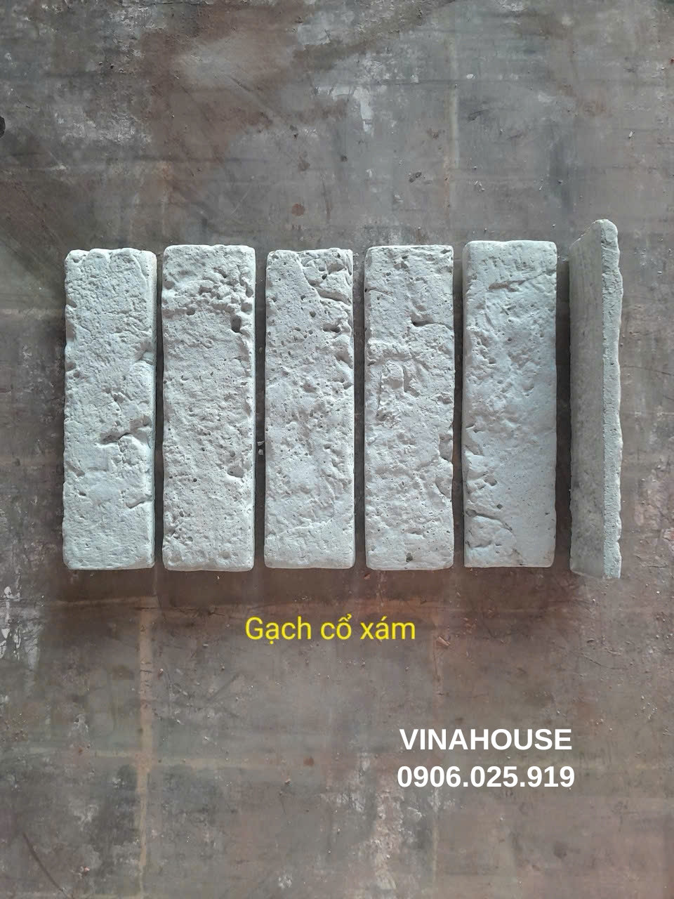 Gạch giả cổ màu xám