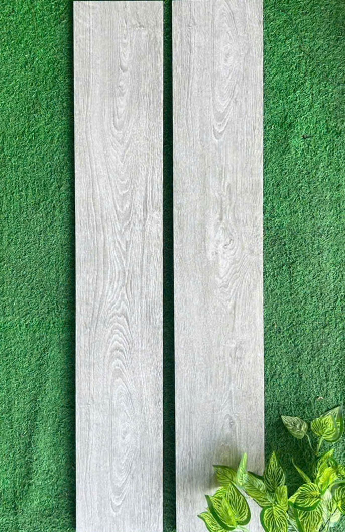 Gạch giả gỗ 15×90 Viglacera Màu Xám Trắng 15905