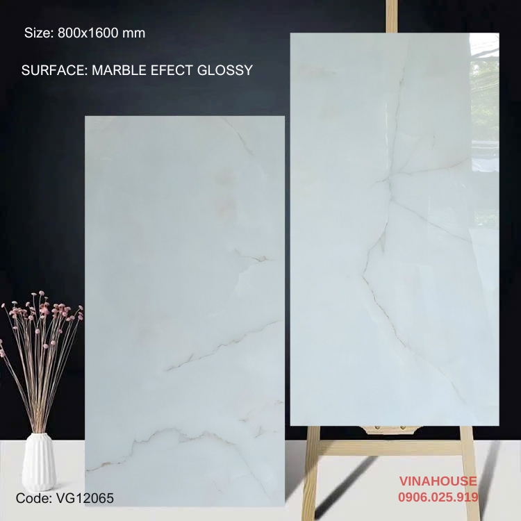 Gạch lát nền 80×160 bóng kính 12065