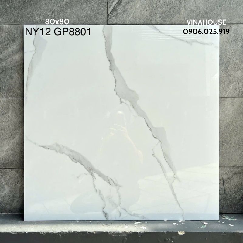 Gạch lát nền Viglacera 80×80 NY12-GP8801
