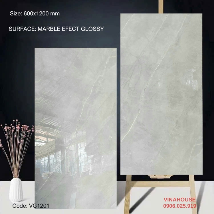 Gạch Lát Nền 60×120 Bóng Kính 1201