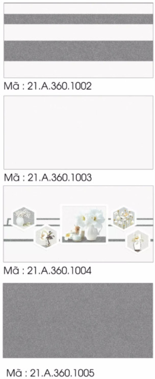 Gạch ốp lát Á Mỹ 30×60 mã 1004 viên điểm hoa