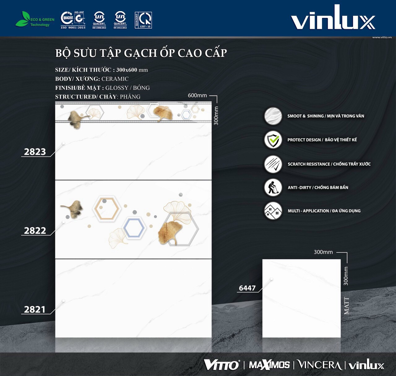 Gạch 30×60 Vulux mã 2823-2821