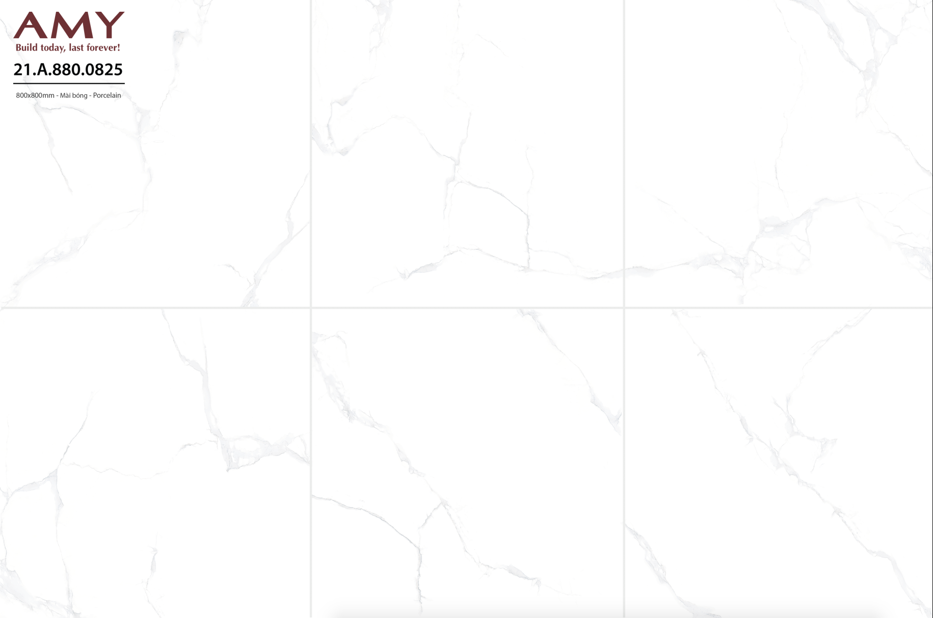 Gạch lát nền Á Mỹ 80×80 mã 825