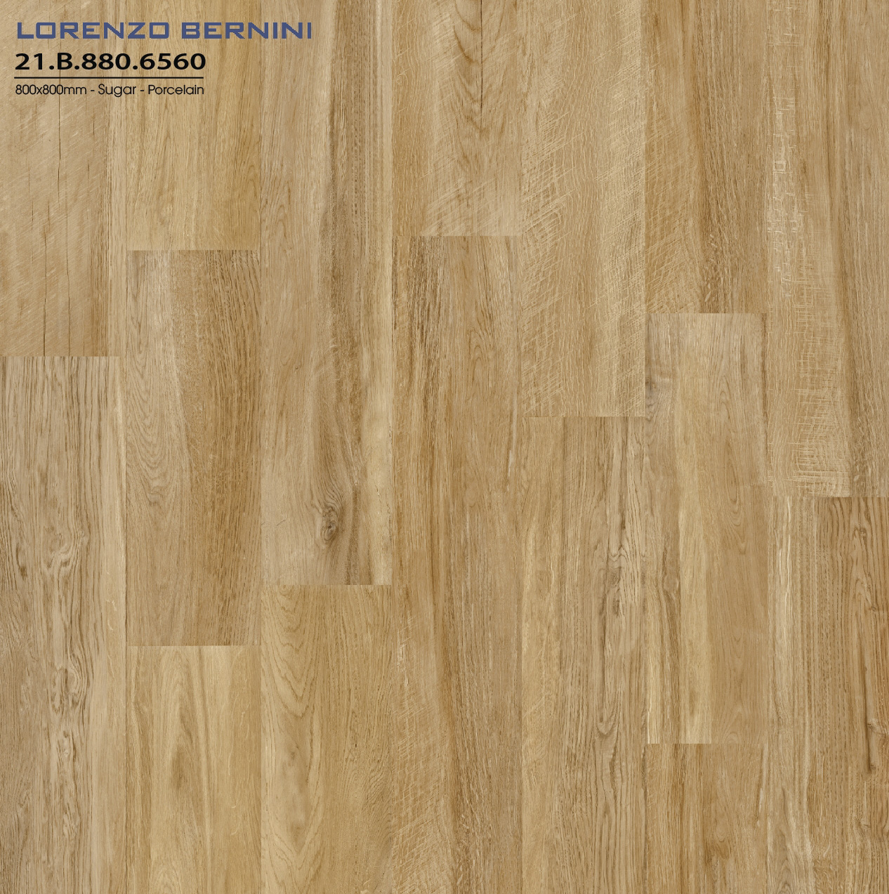 Gạch lát nền Á Mỹ 80×80 mã 6560 màu gỗ, men sugar