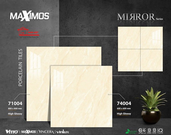 Gạch Ốp Lát Maximos 80×80 Mã 71004 và 60×60 Mã 74004