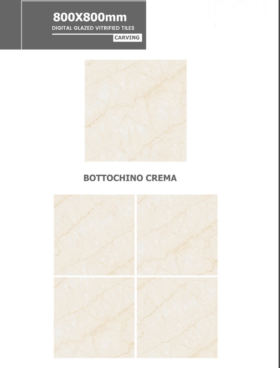 Gạch lát 80×80 Ấn Độ  ADD vàng nhạt vân đất bottochino crema